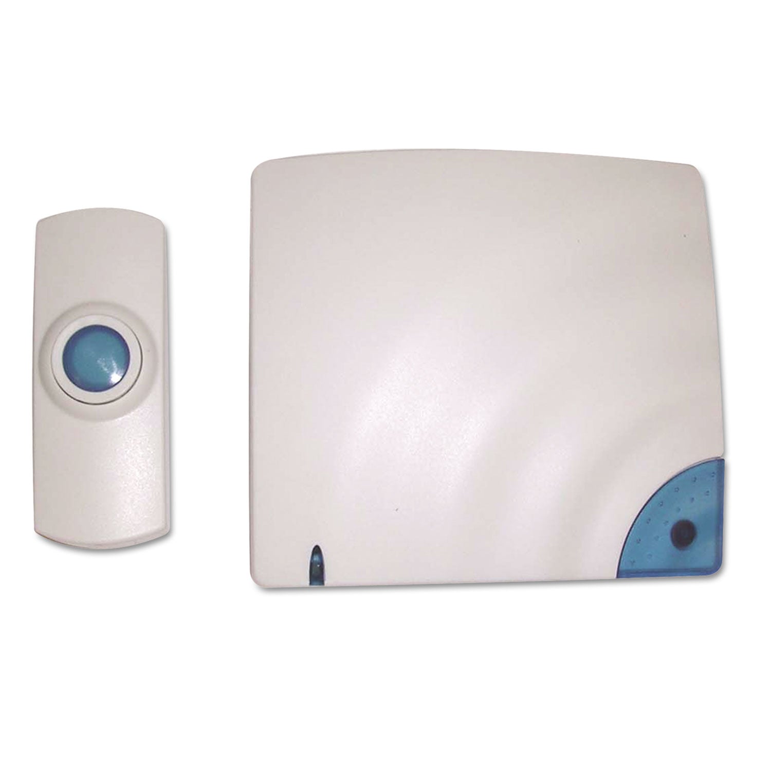Wireless Doorbell, Battery Operated, 1.38 x 0.75 x 3.5, Bone - 