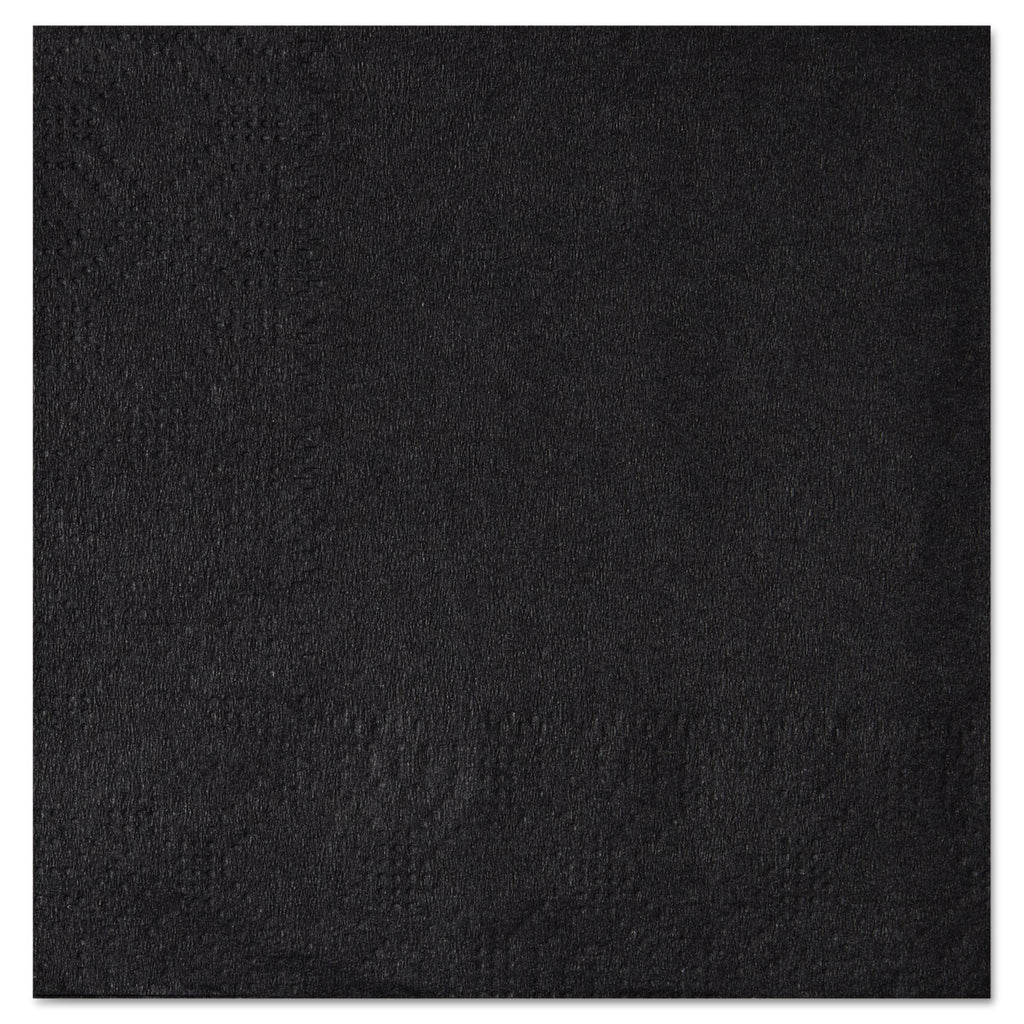 Beverage Napkins, 2-Ply, 9 1/2 x 9 1/2, Black, 1000/Carton