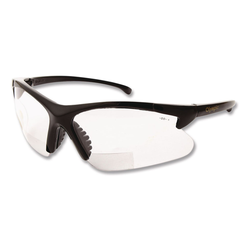 V60 30 06 Reader Safety Eyewear, Black Frame, Clear Lens