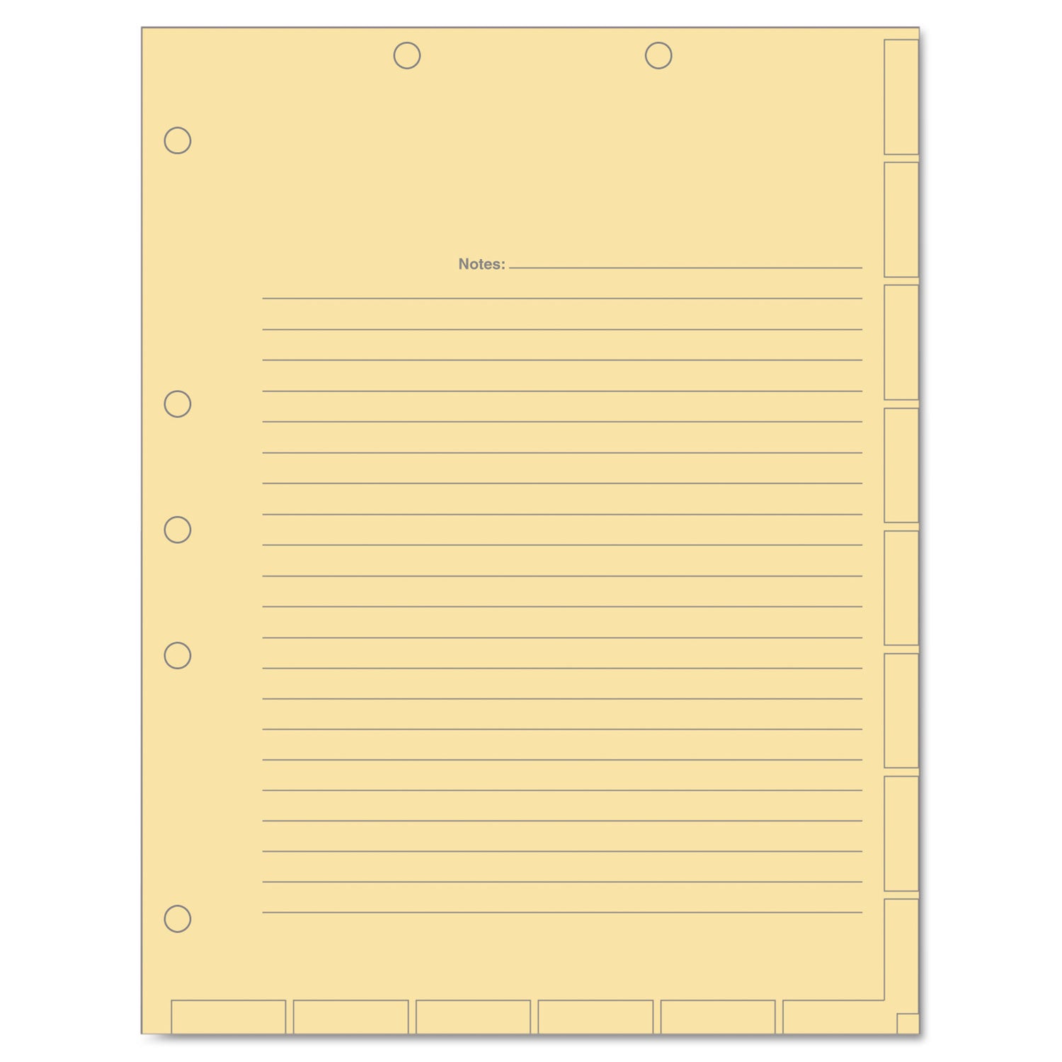 Medical Chart Index Divider Sheets, Untabbed, 11 x 8.5, Manila, 400/Box - 