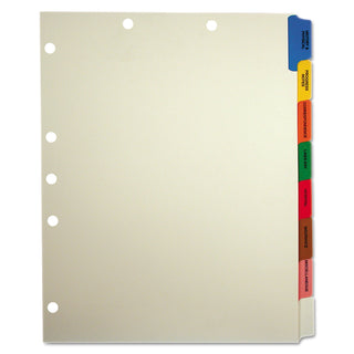 Side Tab Medical Chart Divider Sets, 8-Tab, Assorted Medical, 11 x 9, Manila, 40 Sets - 