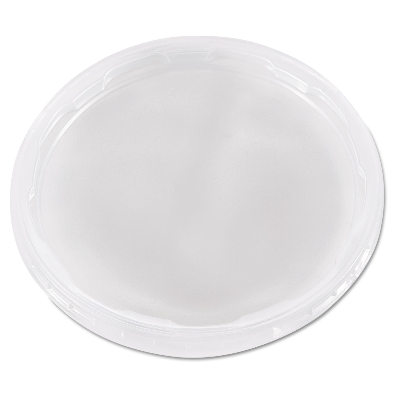 Deli Container Lids, Plug-Style, Clear, Plastic, 50/Pack, 10 Packs/Carton - 