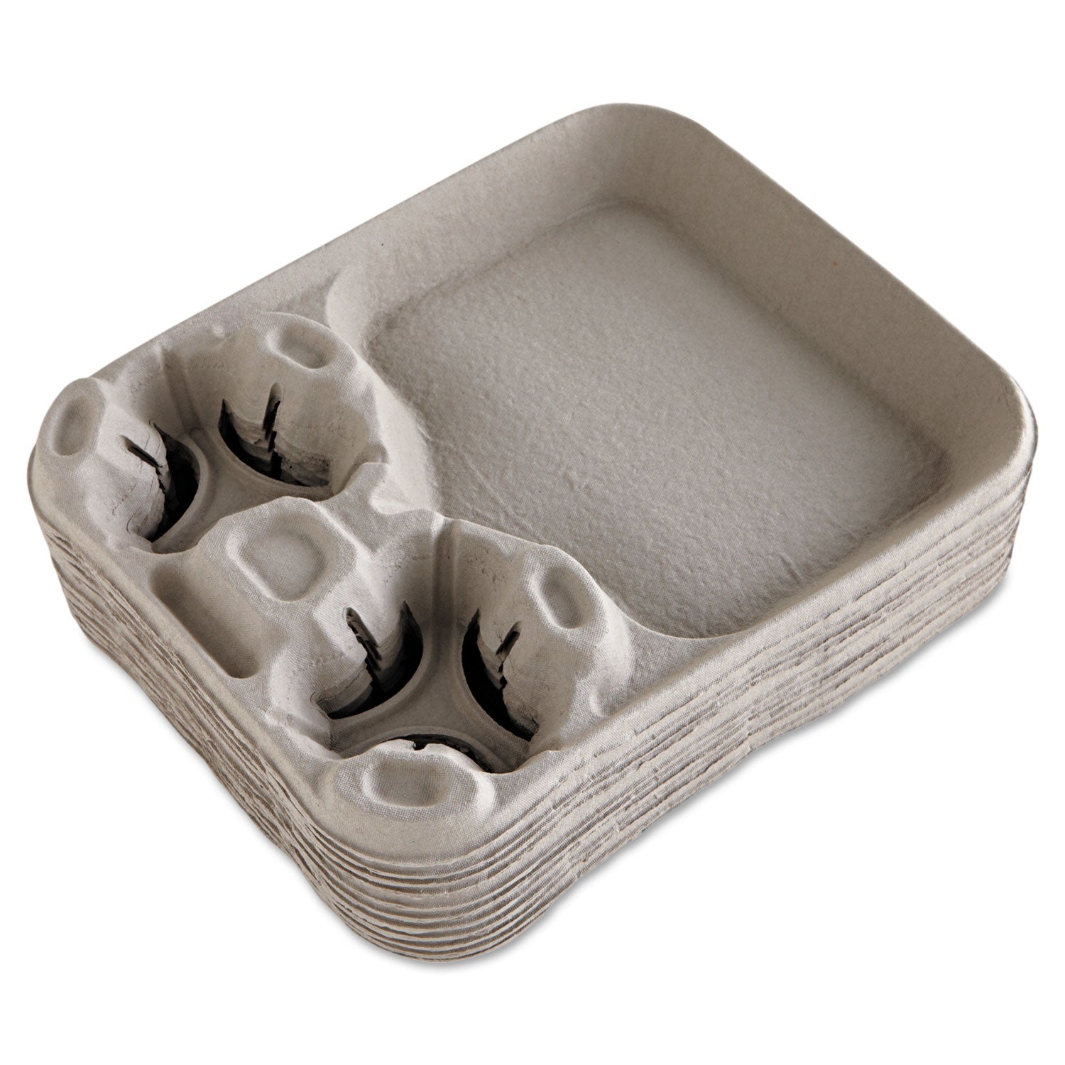 strongholder-molded-fiber-cup-food-trays-8-oz-to-44-oz-2-cups-beige-100-carton_huh20990ct - 2