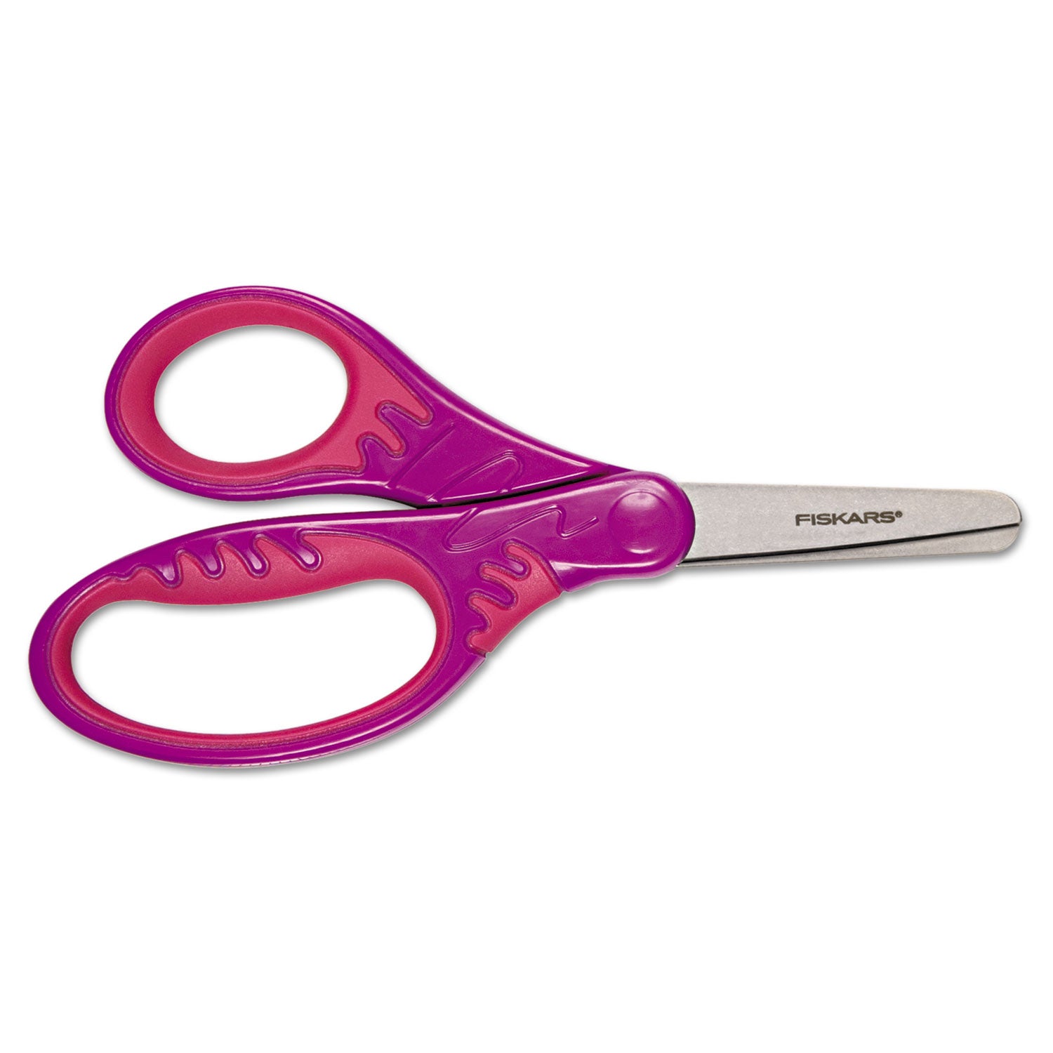 Kids/Student Softgrip Scissors, Rounded Tip, 5 Long, 1.75 Cut Length, Randomly Assorted Straight Handles - 