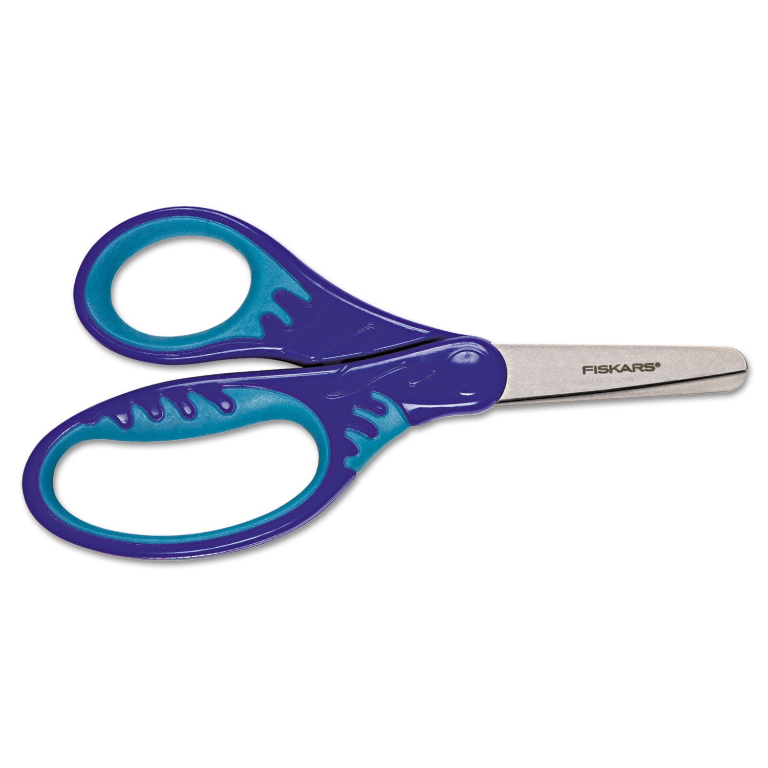 Kids/Student Softgrip Scissors, Rounded Tip, 5 Long, 1.75 Cut Length, Randomly Assorted Straight Handles - 