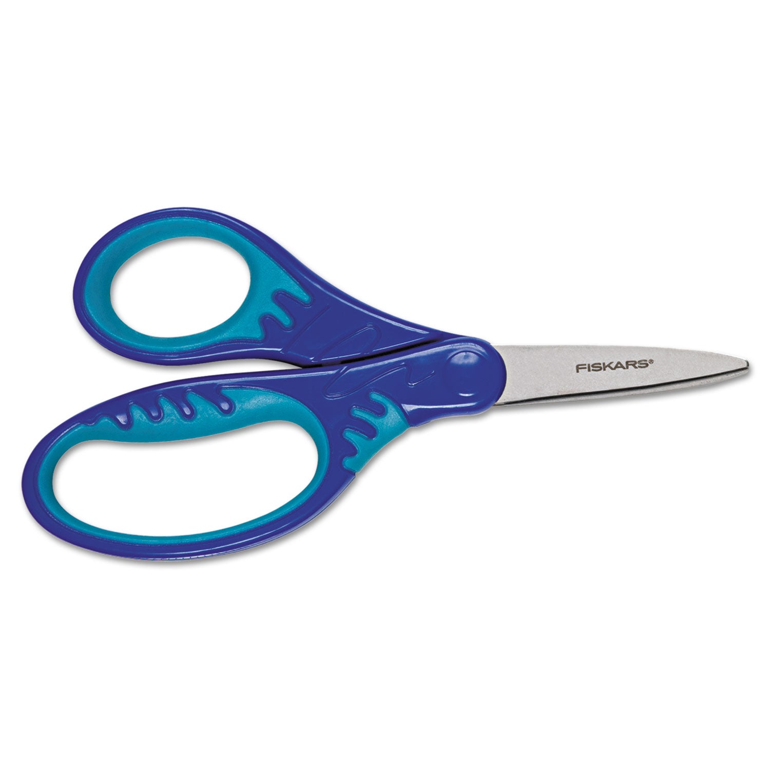 Kids/Student Softgrip Scissors, Pointed Tip, 5 Long, 1.75 Cut Length, Randomly Assorted Straight Handles - 