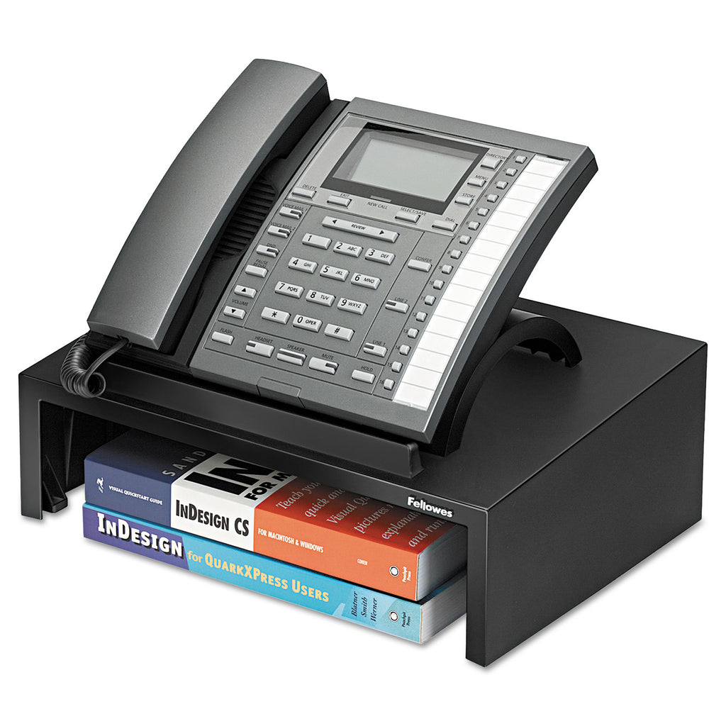 Designer Suites Telephone Stand, 13 x 9.13 x 4.38, Black Pearl - 