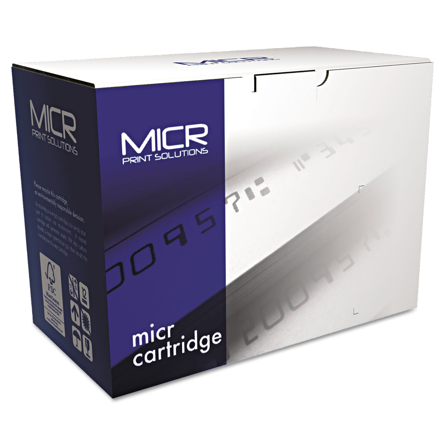 Compatible CE390A(M) (90AM) MICR Toner, 10,000 Page-Yield, Black - 