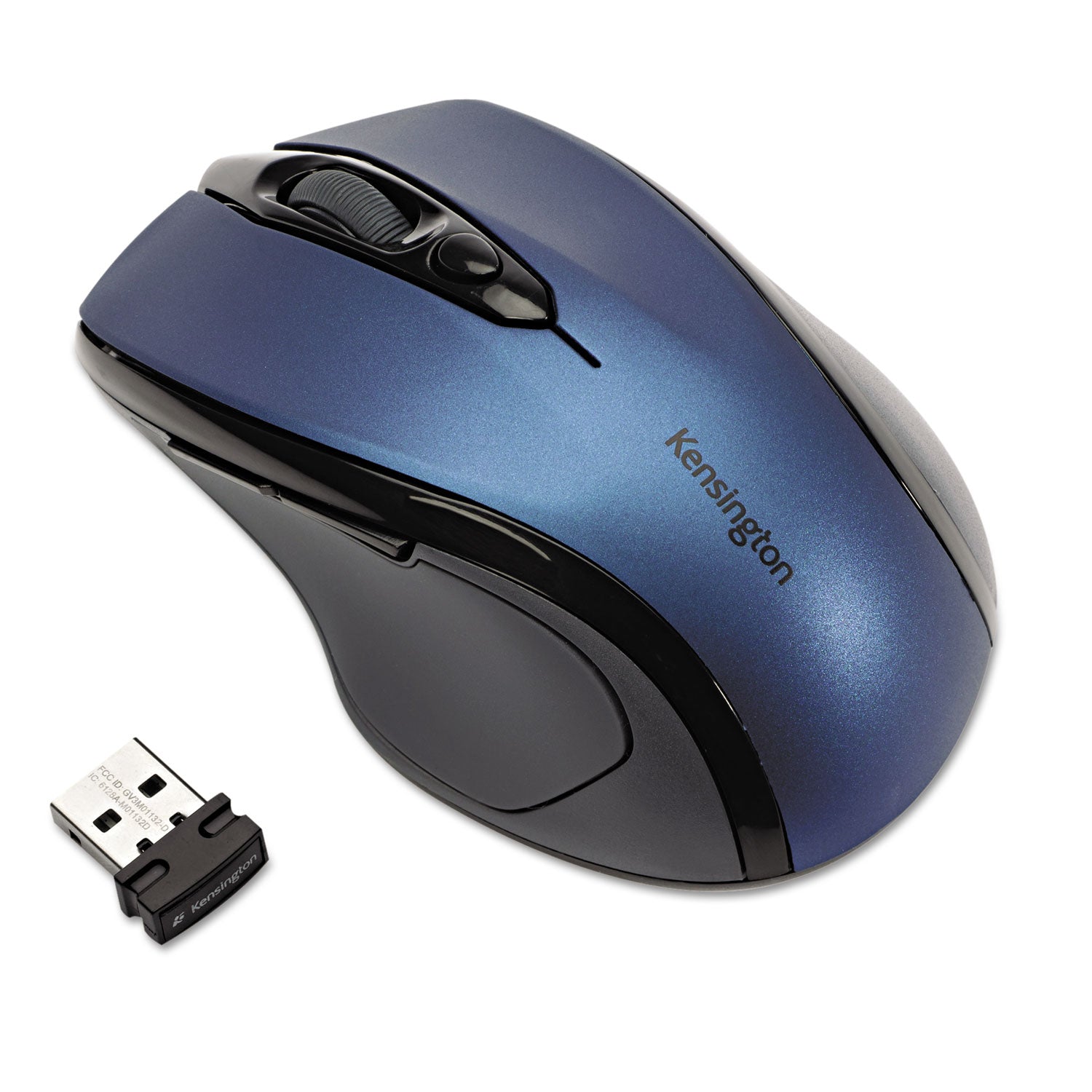 Pro Fit Mid-Size Wireless Mouse, 2.4 GHz Frequency/30 ft Wireless Range, Right Hand Use, Sapphire Blue - 