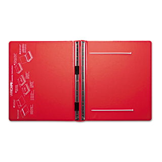 VariCap Expandable Binder, 2 Posts, 6" Capacity, 11 x 8.5, Red - 