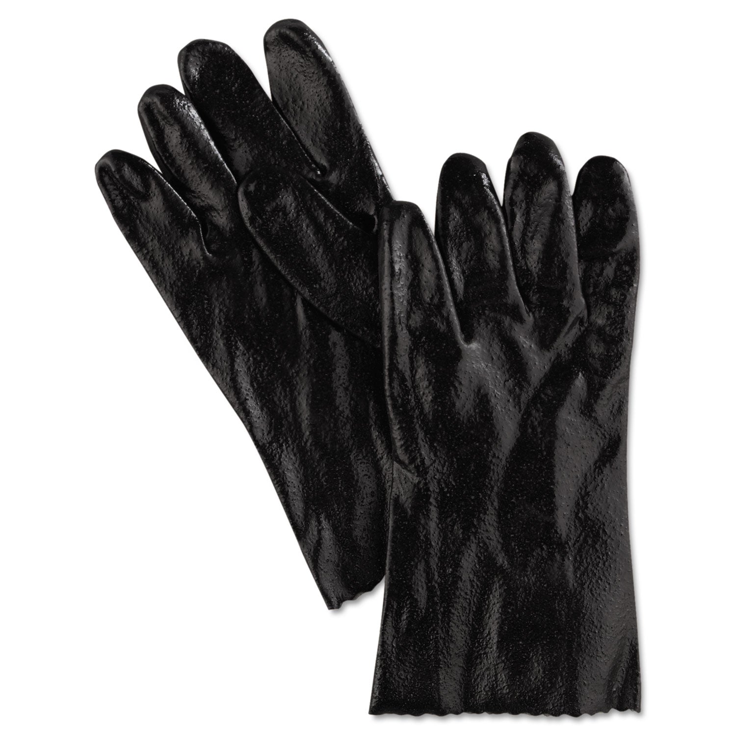 single-dipped-pvc-gloves-rough-interlock-lined-12-long-large-black-12-pair_mpg6212r - 1