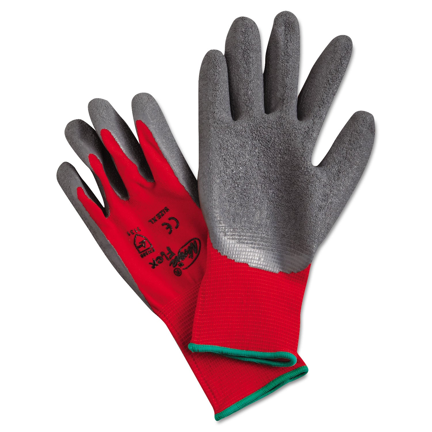 ninja-flex-latex-coated-palm-gloves-nylon-shell-x-large-red-gray_mpgn9680xl - 1