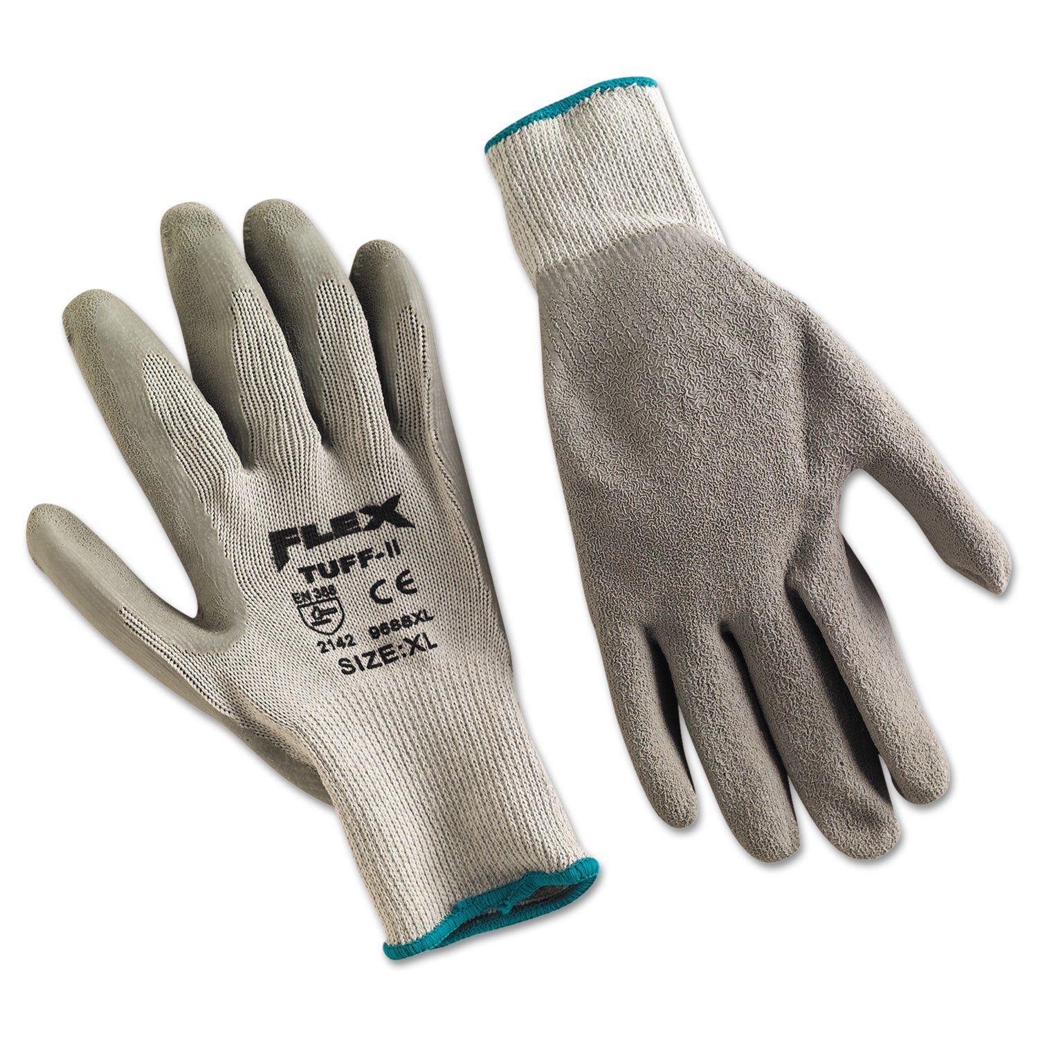 flextuff-latex-dipped-gloves-gray-x-large-12-pairs_mpg9688xl - 1