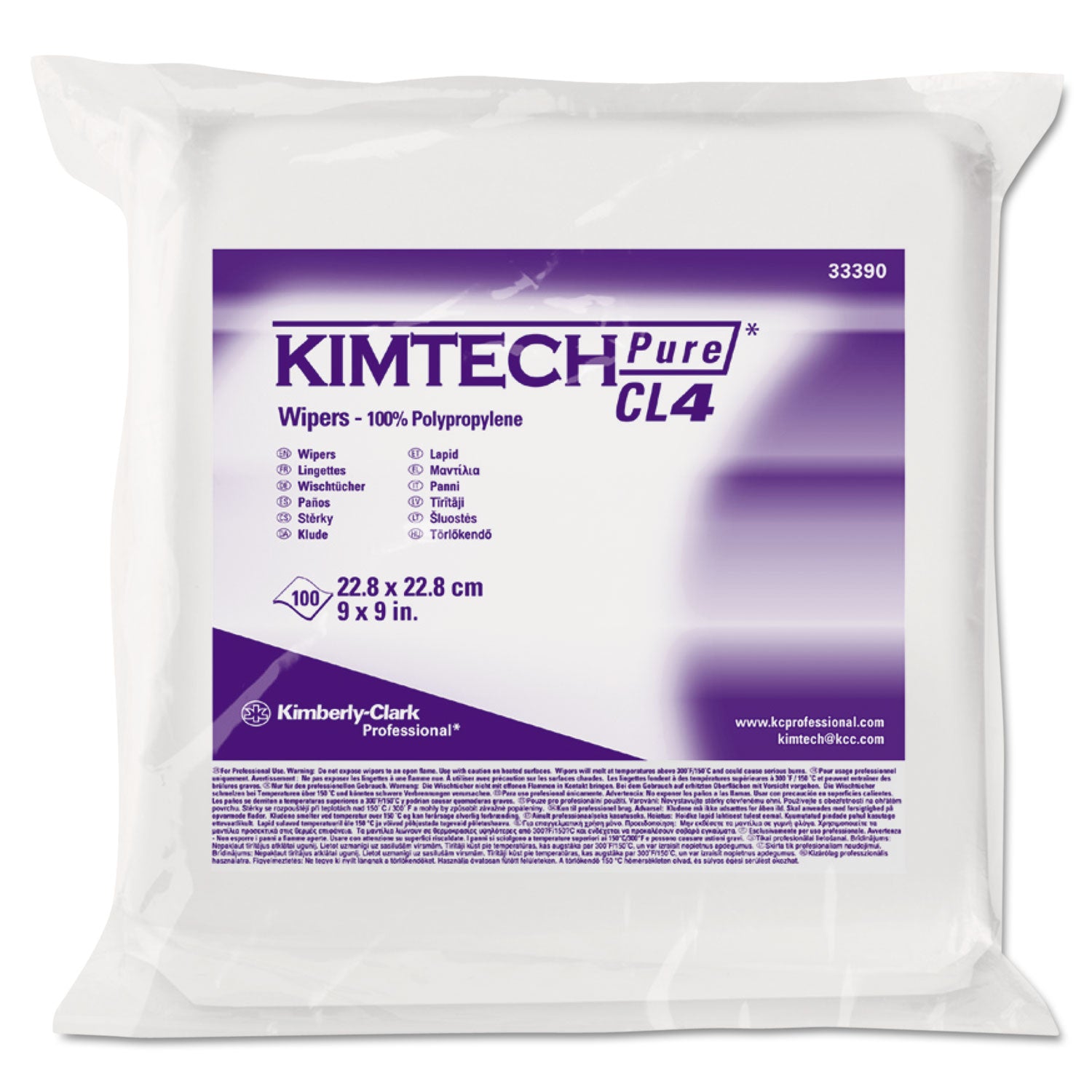 w4-critical-task-wipers-flat-double-bag-3-ply-9-x-9-unscented-white-100-bag-5-bags-carton_kcc33390 - 1