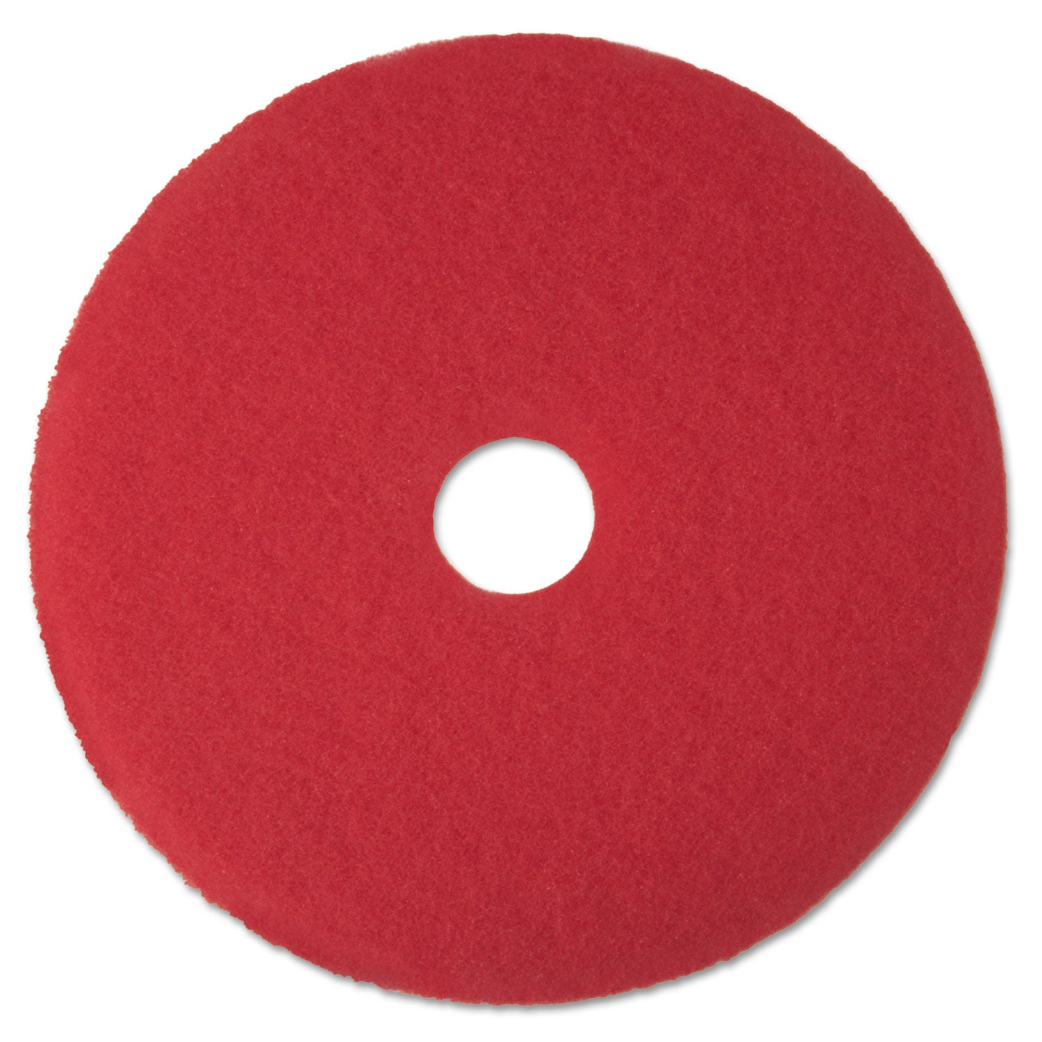 Low-Speed Buffer Floor Pads 5100, 13" Diameter, Red, 5/Carton - 