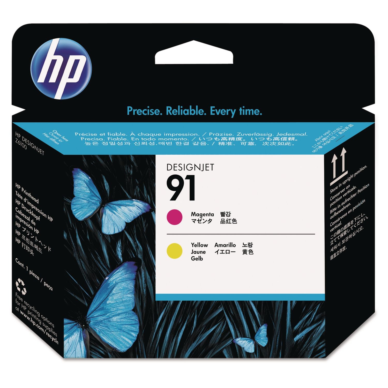 HP 91, (C9461A) Magenta/Yellow Printhead