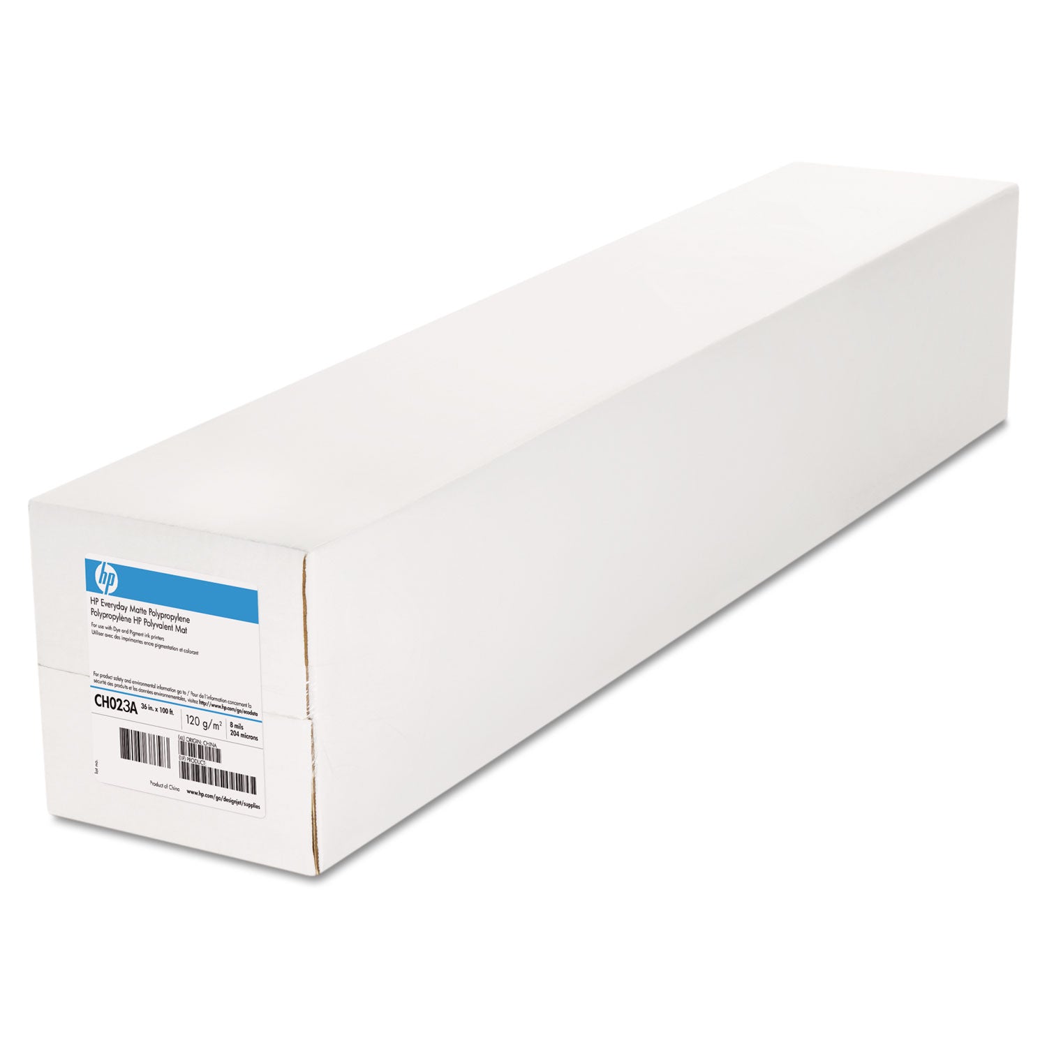 Everyday Matte Polypropylene Roll Film, 2" Core, 8 mil, 36" x 100 ft, White - 