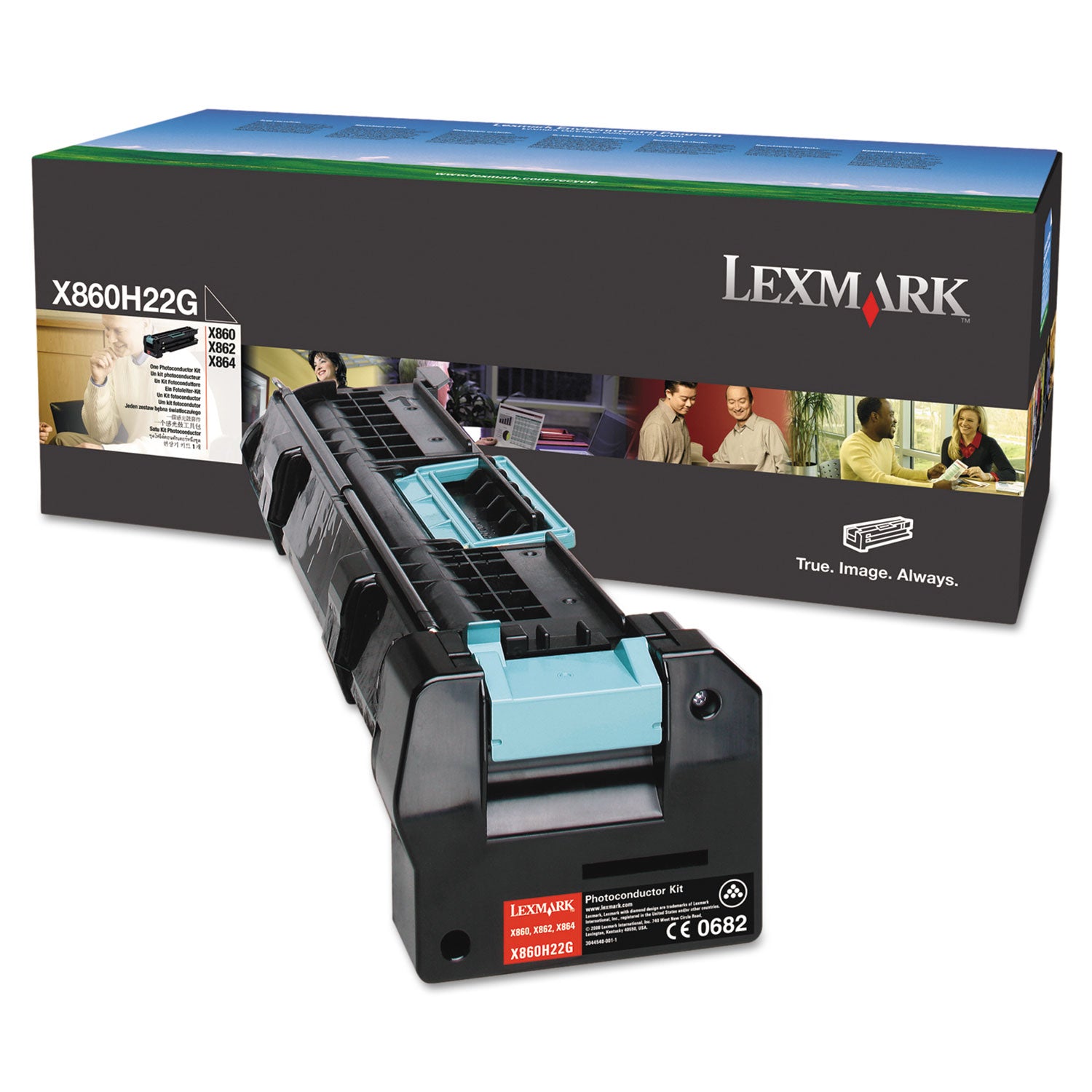 X860H22G Photoconductor Unit, 48,000 Page-Yield, Black