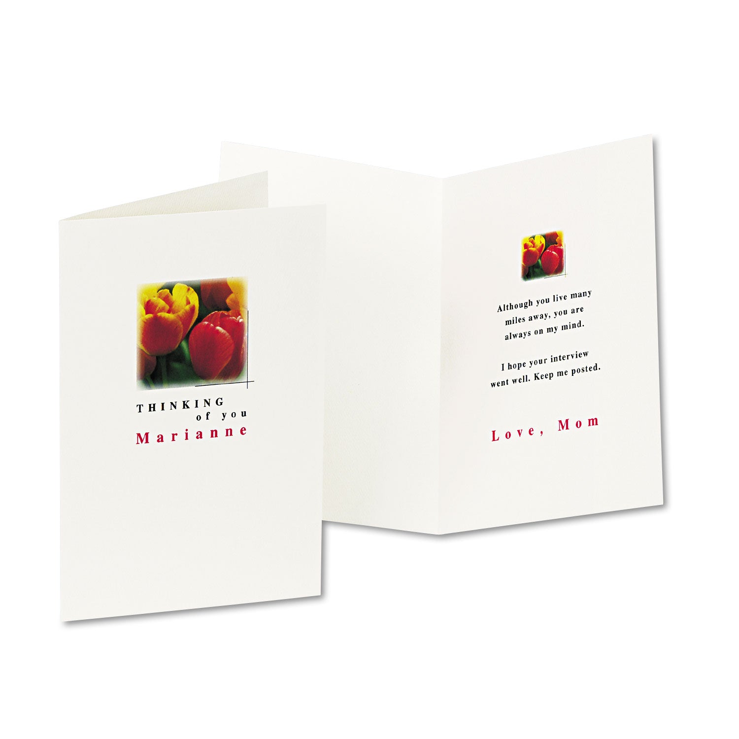 Half-Fold Greeting Cards with Envelopes, Inkjet, 65 lb, 5.5 x 8.5, Textured Uncoated White, 1 Card/Sheet, 30 Sheets/Box - 