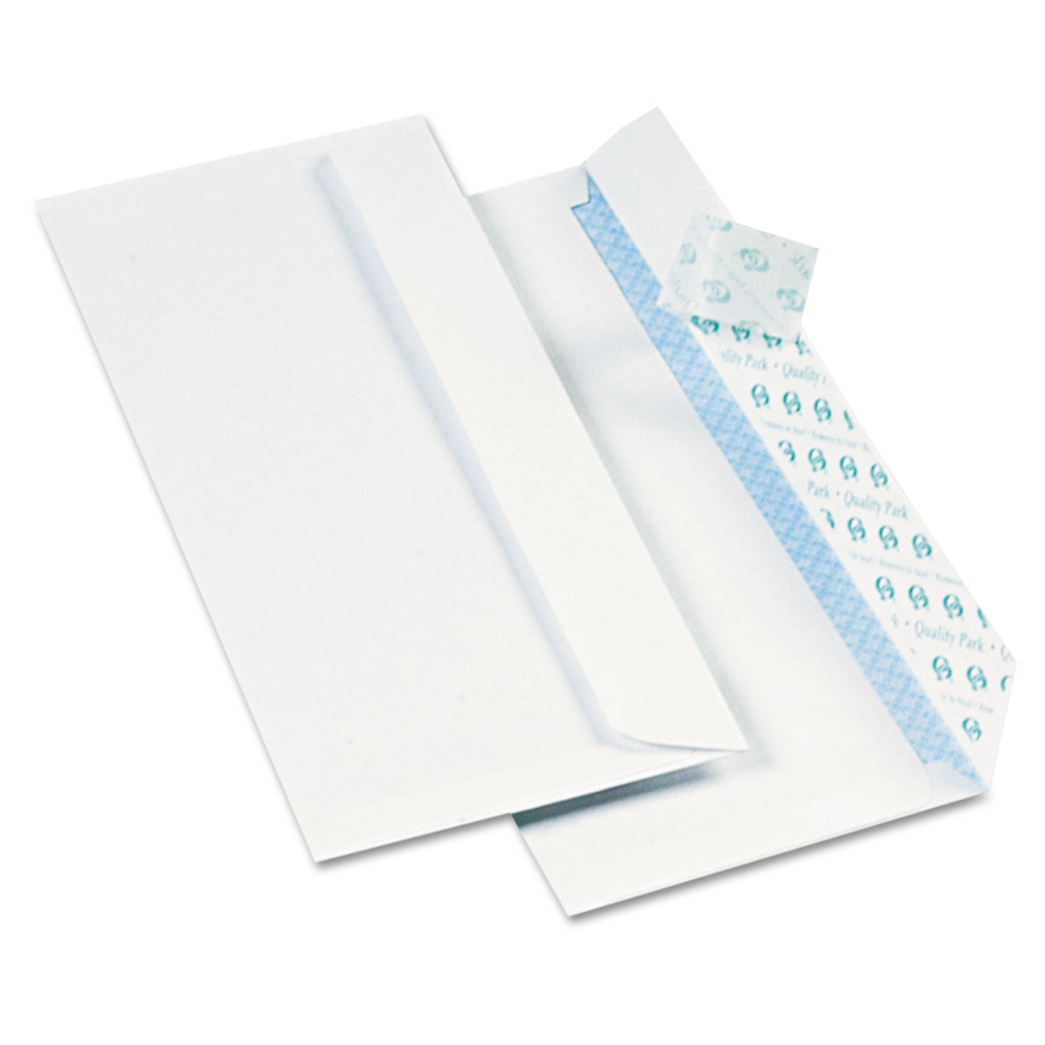 Redi-Strip Security Tinted Envelope, #10, Commercial Flap, Redi-Strip Heat-Resistant Closure, 4.13 x 9.5, White, 1,000/Box - 