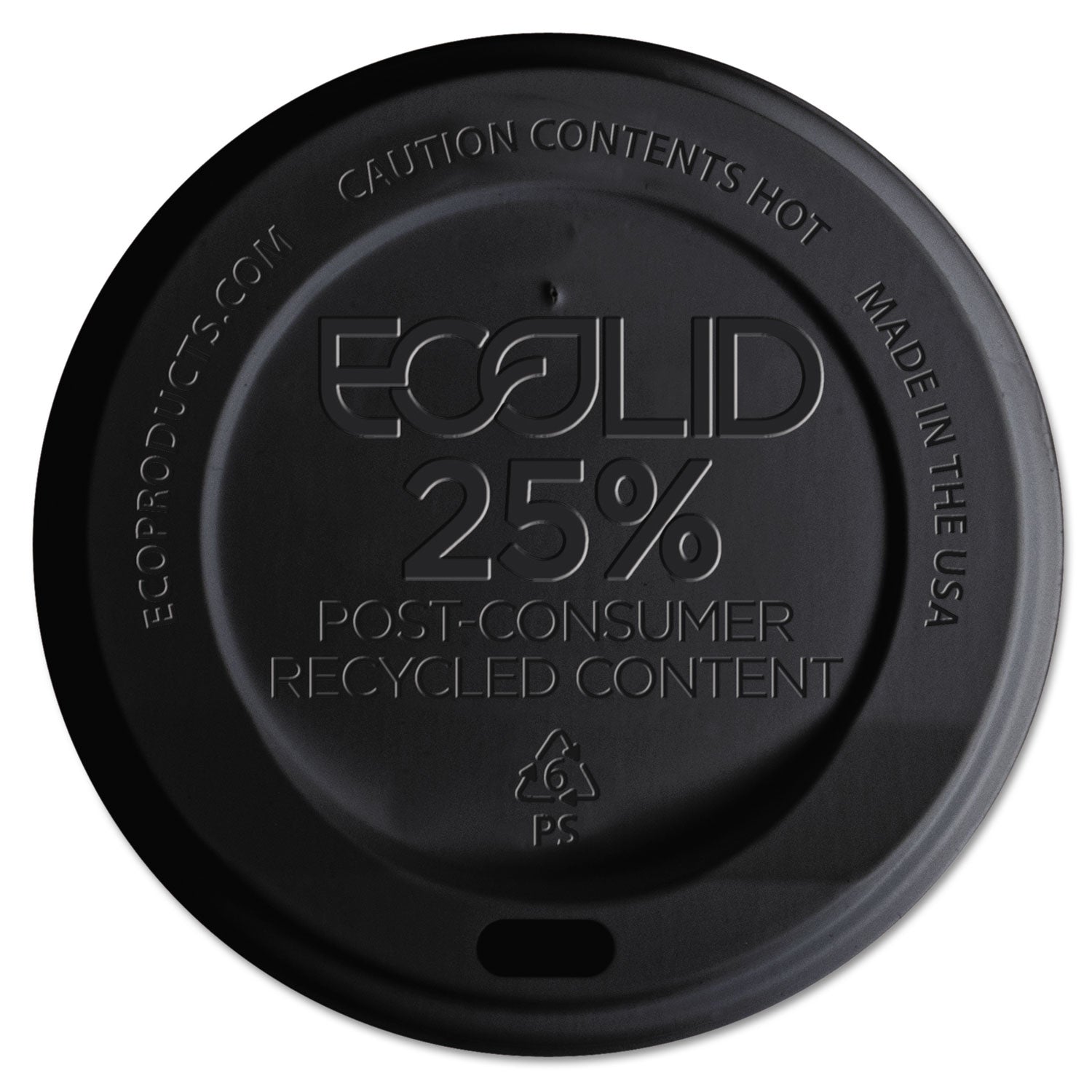 ecolid-25%-recycled-content-hot-cup-lid-black-fits-10-oz-to-20-oz-cups-100-pack-10-packs-carton_ecoephl16br - 1