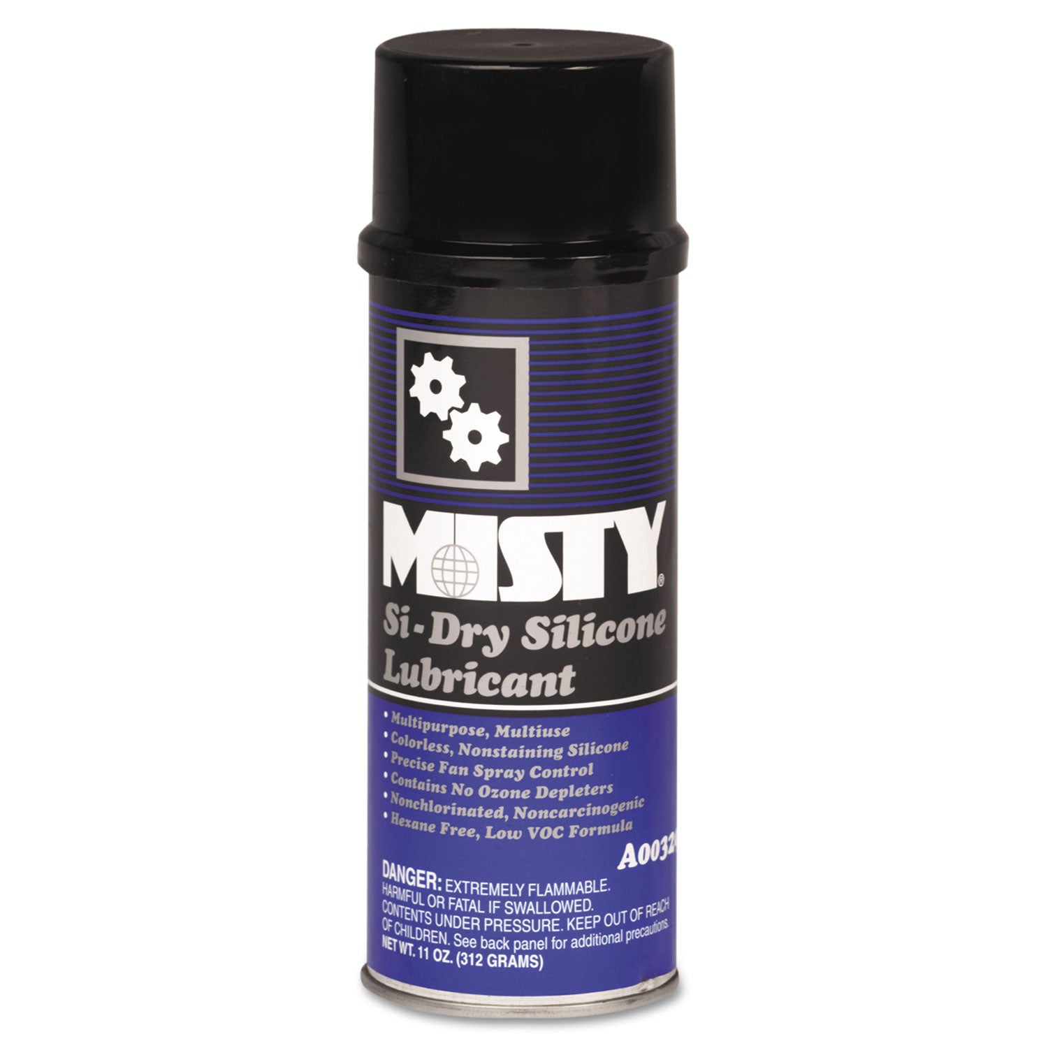 Si-Dry Silicone Spray Lubricant, 11 oz Aerosol Can, 12/Carton - 2