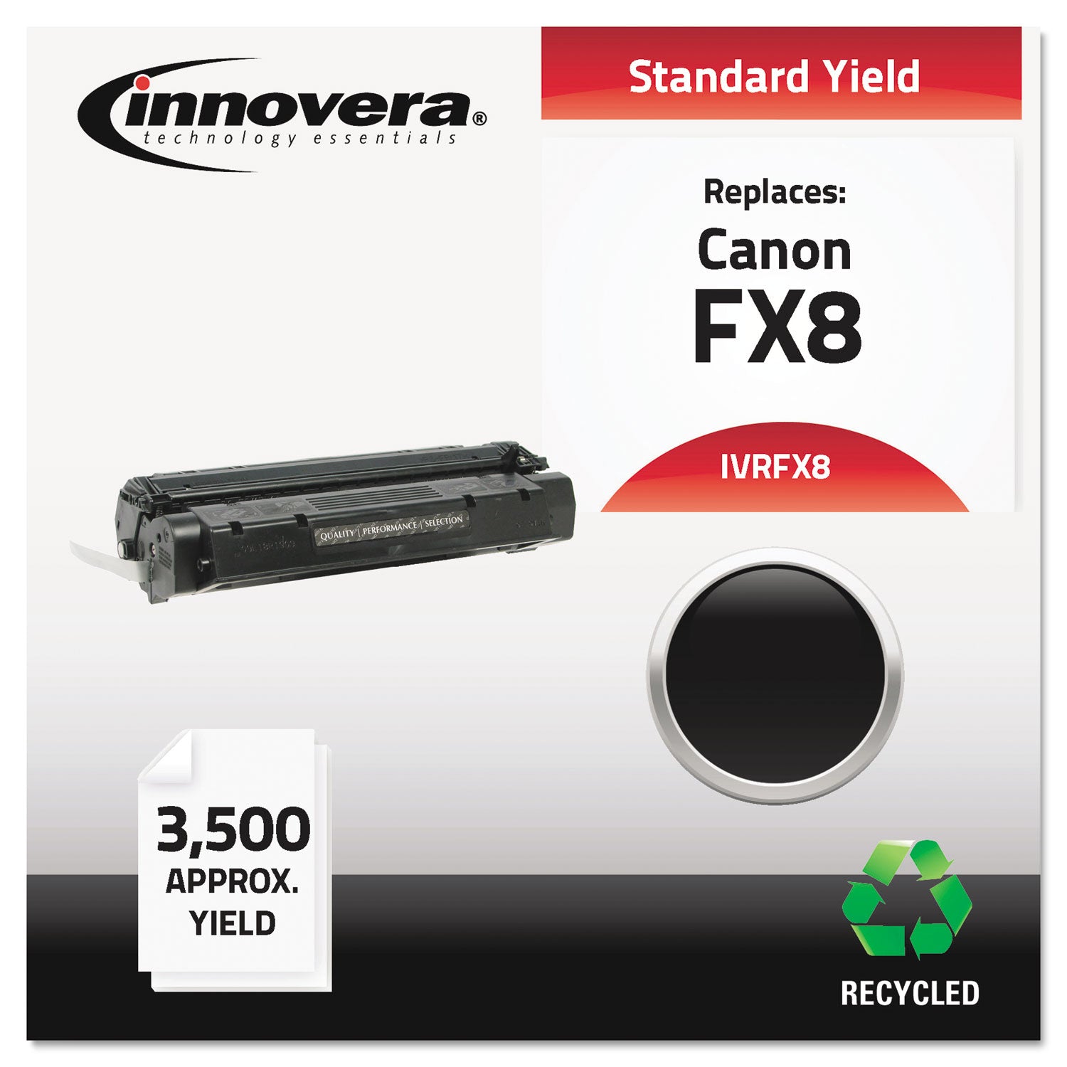 Remanufactured Black Toner, Replacement for FX-8 (8955A001AA), 3,500 Page-Yield, Ships in 1-3 Business Days