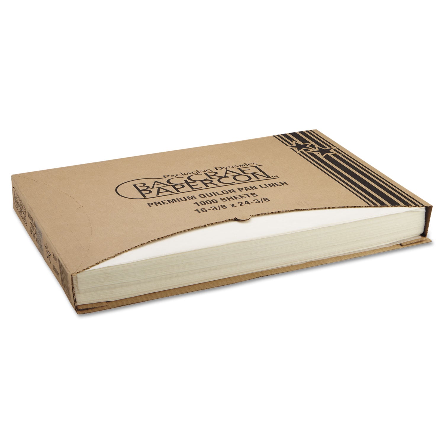 Grease-Proof Quilon Pan Liners, 16.38 x 24.38, White, 1,000 Sheets/Carton - 