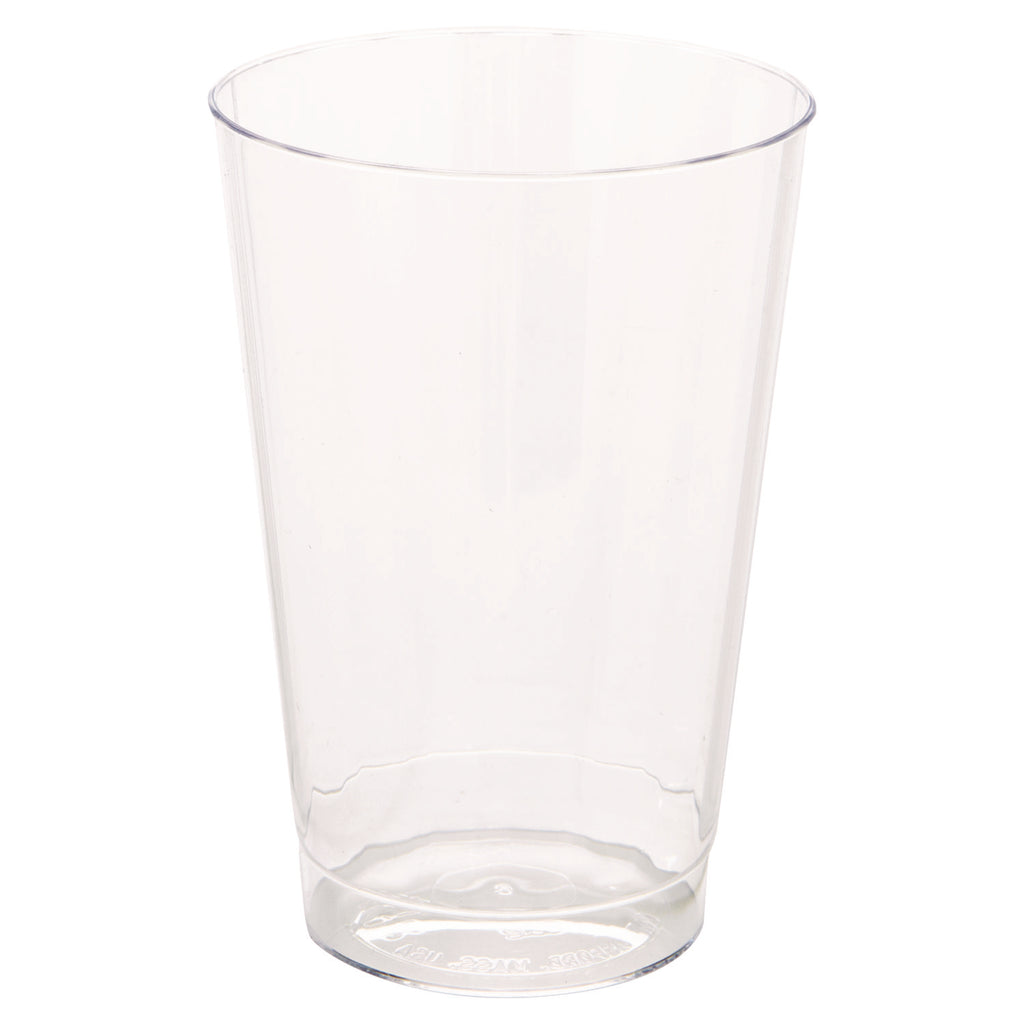 Classic Crystal Plastic Tumblers, 12 oz, Clear, Fluted, Tall, 20 Pack, 12 Packs/Carton