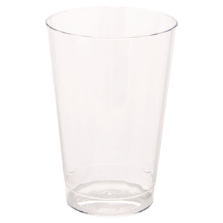 Classic Crystal Plastic Tumblers, 12 oz, Clear, Fluted, Tall, 20 Pack, 12 Packs/Carton