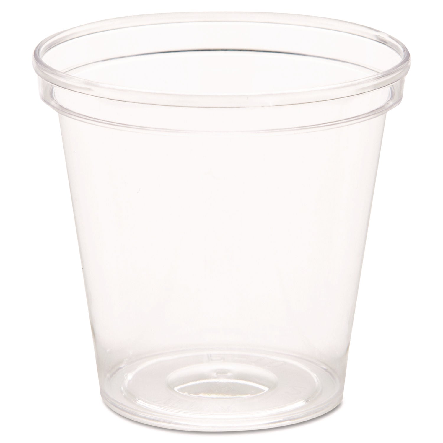 Comet Plastic Portion/Shot Glass, 1 oz, Clear, 50/Pack, 50 Packs/Carton