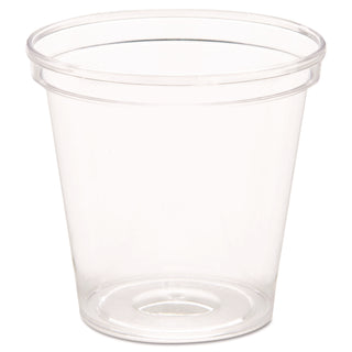 Comet Plastic Portion/Shot Glass, 1 oz, Clear, 50/Pack, 50 Packs/Carton
