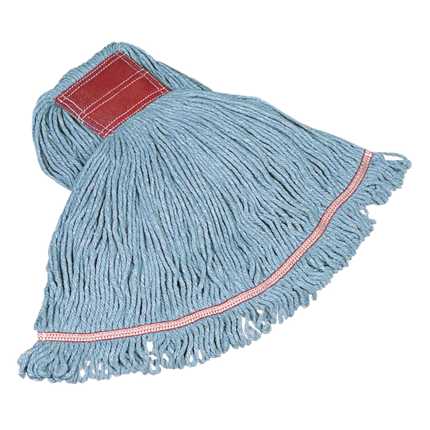 Swinger Loop Wet Mop Heads, Cotton/Synthetic, Blue, Large