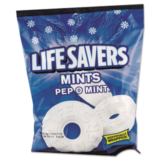 Wrigley Life Savers Peppermint Hard Candies - Peppermint - Individually Wrapped - 6.25 oz - 1 / Bag
