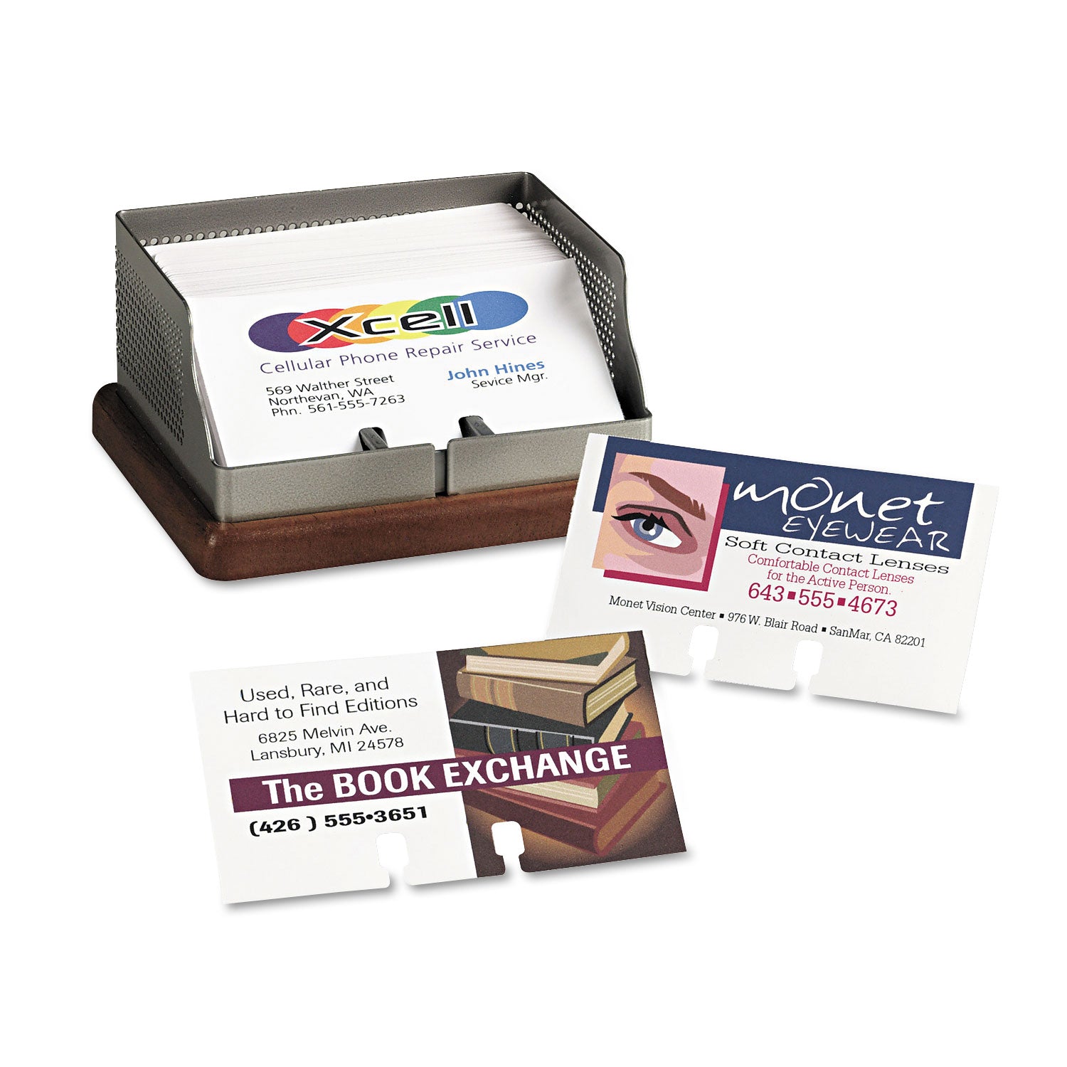 Small Rotary Cards, Laser/Inkjet, 2.17 x 4, White, 8 Cards/Sheet, 400 Cards/Box - 