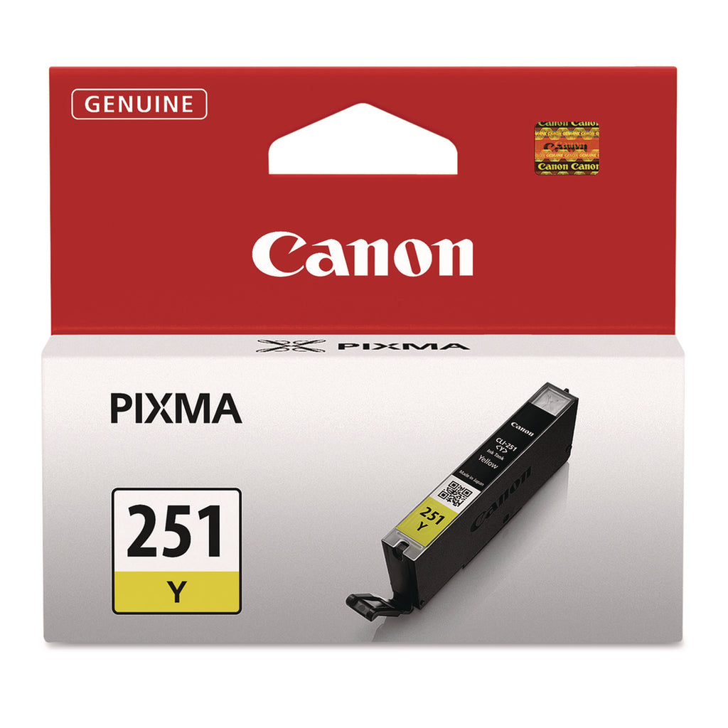 6516B001 (CLI-251) ChromaLife100+ Ink, 330 Page-Yield, Yellow