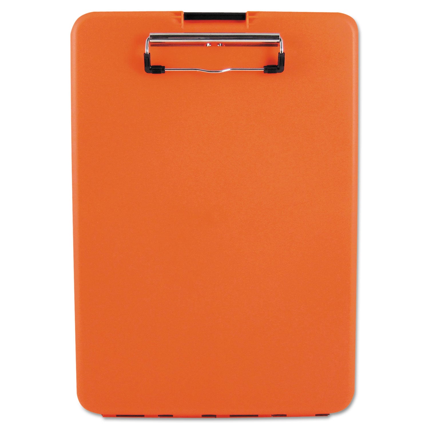 SlimMate Storage Clipboard, 0.5" Clip Capacity, Holds 8.5 x 11 Sheets, Hi-Vis Orange - 