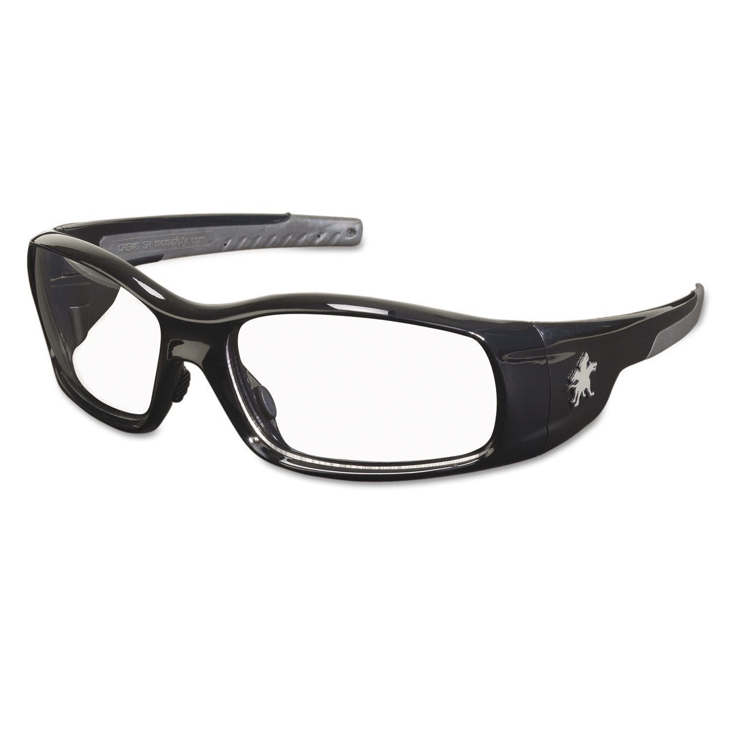 Swagger Safety Glasses, Black Frame, Clear Lens - 