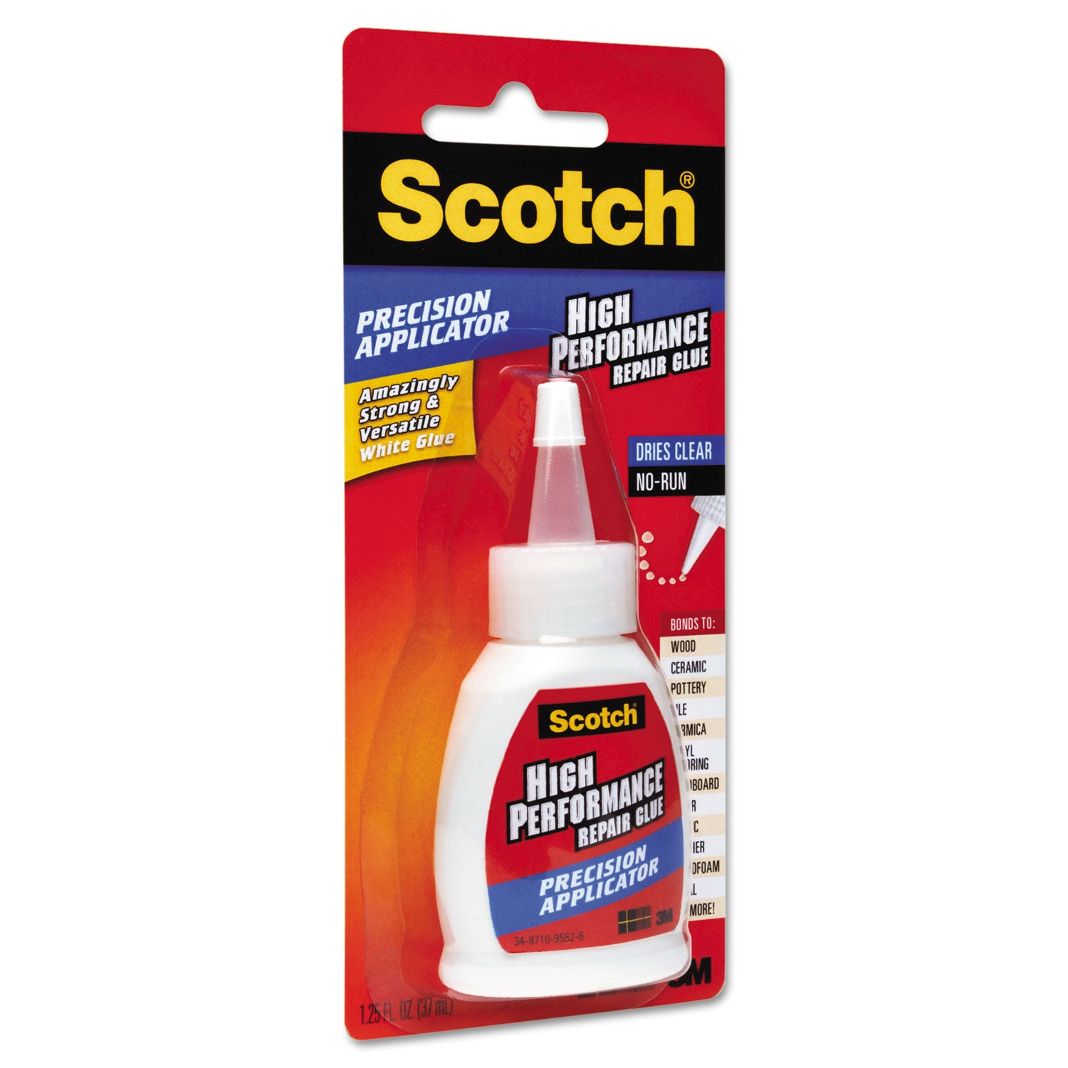 Maximum Strength All-Purpose High-Performance Repair Glue, 1.25 oz, Dries Clear - 