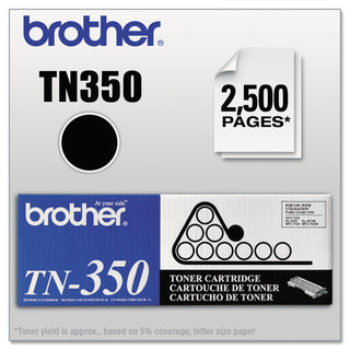 TN350 Toner, 2,500 Page-Yield, Black
