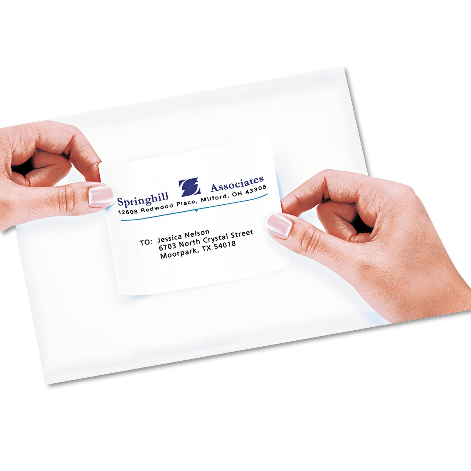 Repositionable Shipping Labels w/SureFeed, Inkjet, 3.33 x 4, White, 150/Box - 