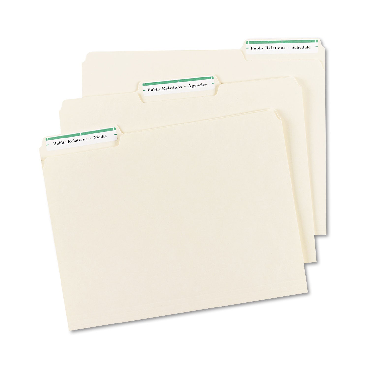 Permanent TrueBlock File Folder Labels with Sure Feed Technology, 0.66 x 3.44, White, 30/Sheet, 50 Sheets/Box - 