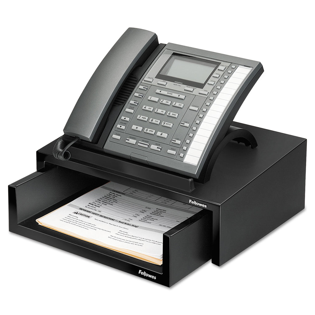 Designer Suites Telephone Stand, 13 x 9.13 x 4.38, Black Pearl - 