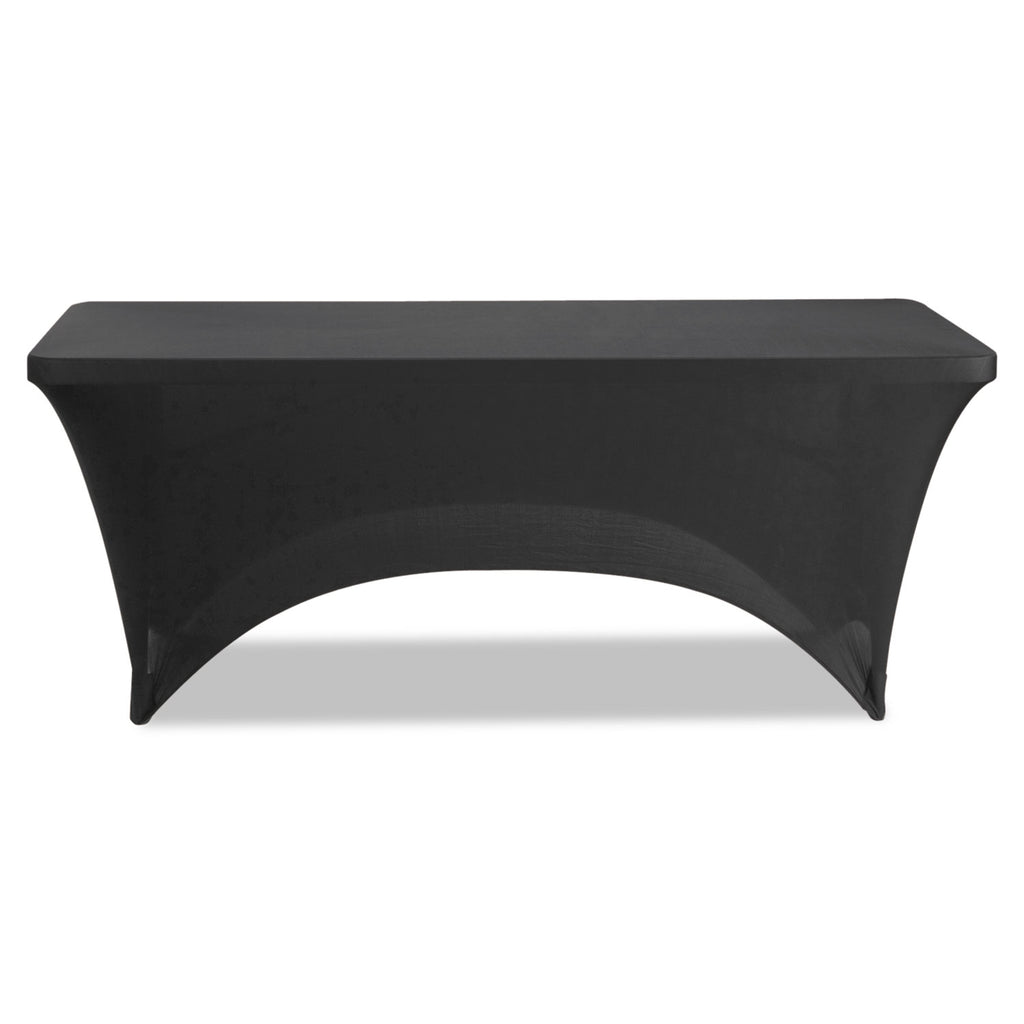 iGear Fabric Table Cover, Polyester/Spandex, 30" x 72", Black - 