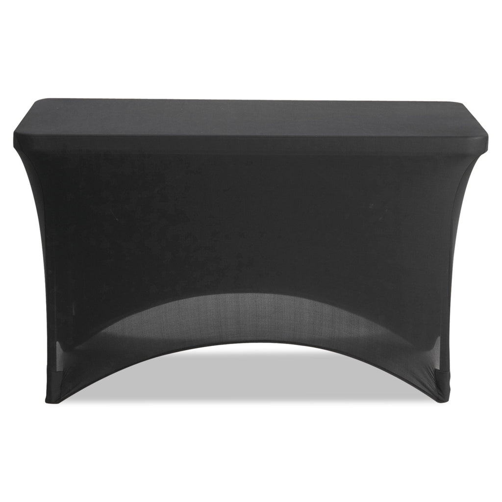 iGear Fabric Table Cover, Polyester/Spandex, 24" x 48", Black - 