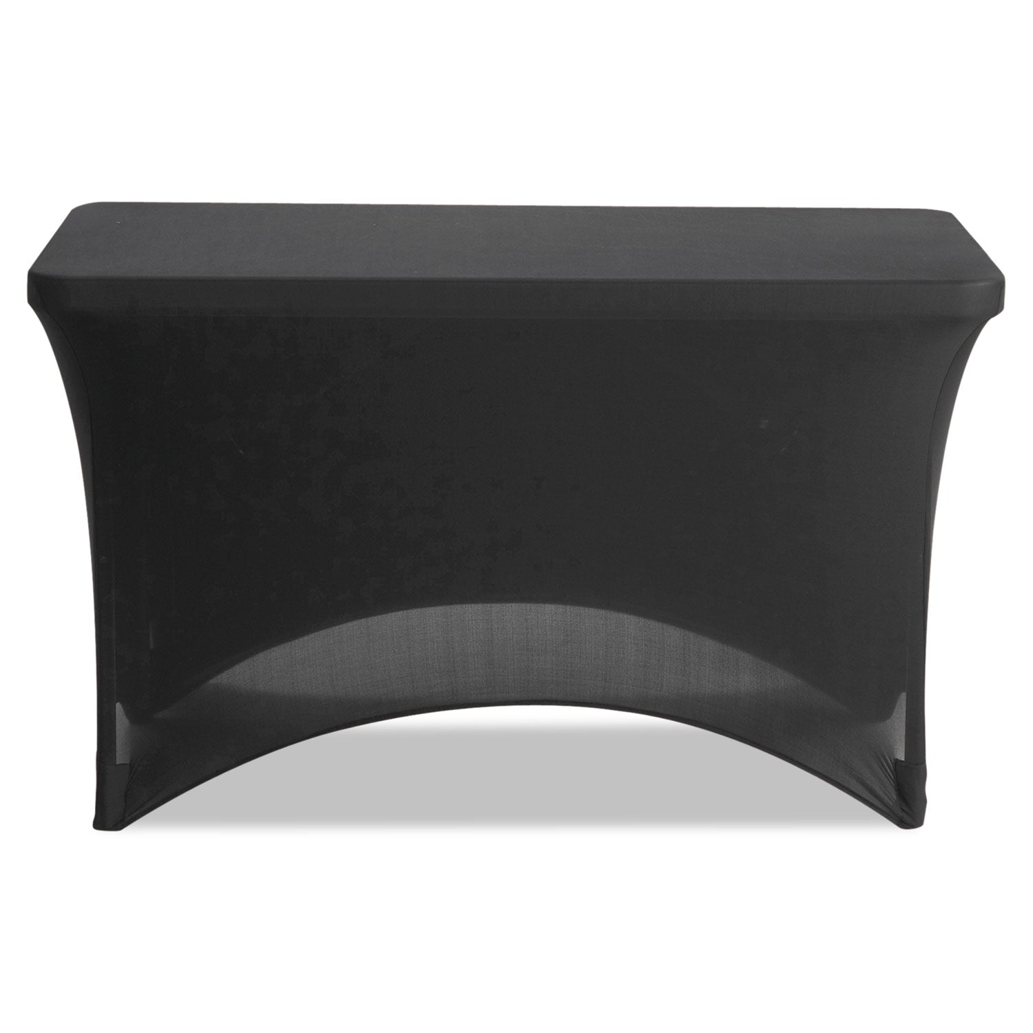 iGear Fabric Table Cover, Polyester/Spandex, 24" x 48", Black - 