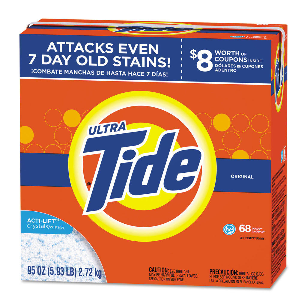HE Laundry Detergent, Original Scent, Powder, 95 oz Box, 3/Carton - 