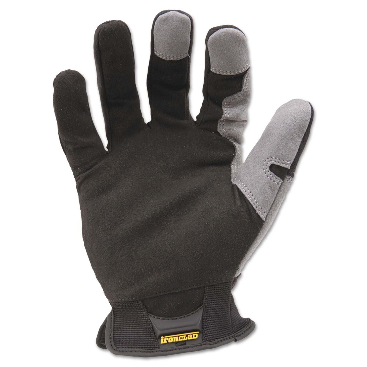Ironclad WorkForce All-purpose Gloves - Medium Size - Black, Gray - Impact Resistant, Abrasion Resistant, Durable, Reinforced - For Multipurpose, Home, Shop, Construction, Landscape, Yardwork - 2 / Pair
