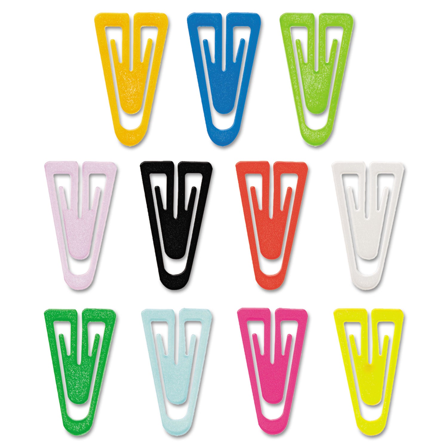 plastic-paper-clips-medium-smooth-assorted-colors-500-box_gempc0300 - 1