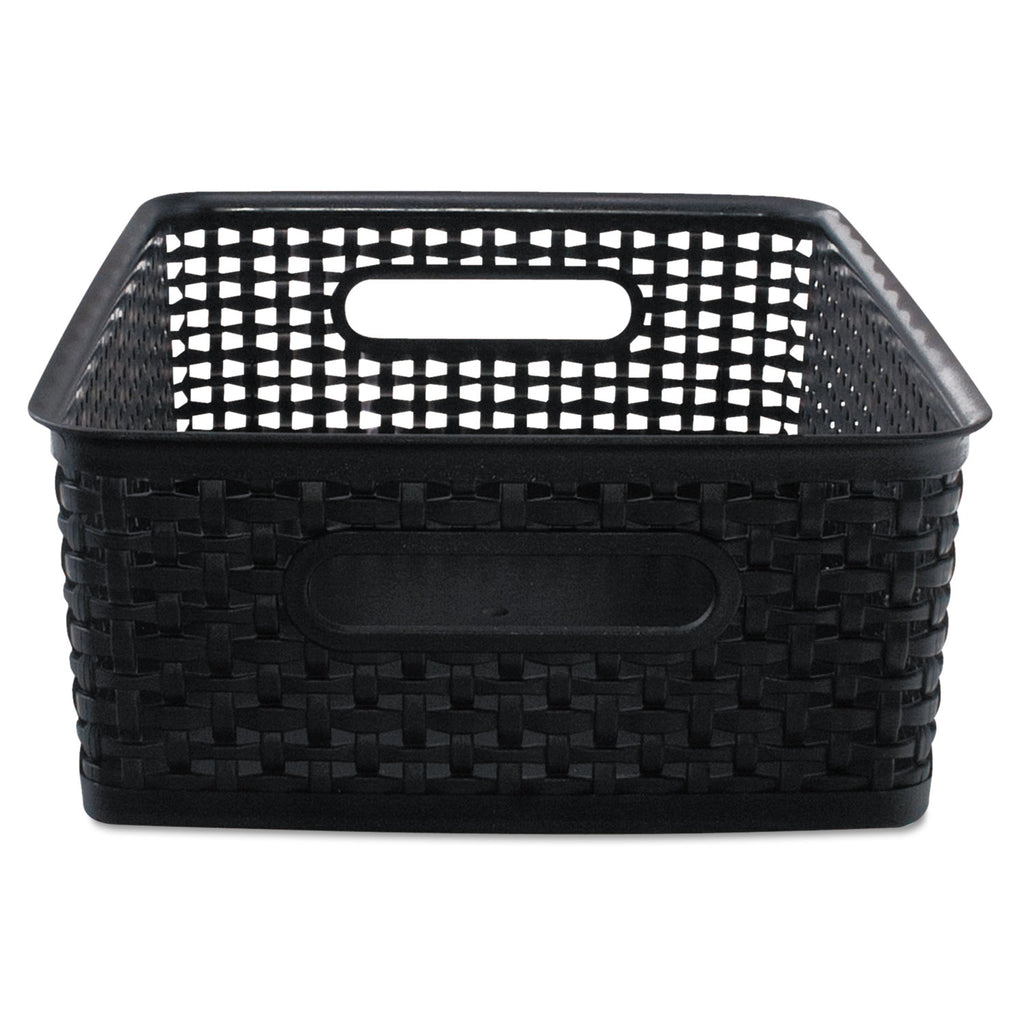 Weave Bins, 14.25 x 10.25 x 4.75, Black, 2/Pack - 